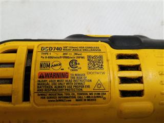 DEWALT DCD740 RIGHT ANGLE DRILL/DRIVER